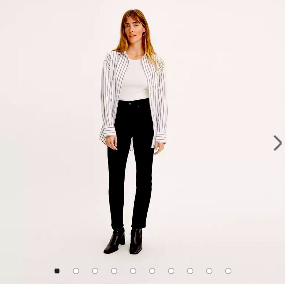 Levi's Black High-Rise Slim Women's Jeans
